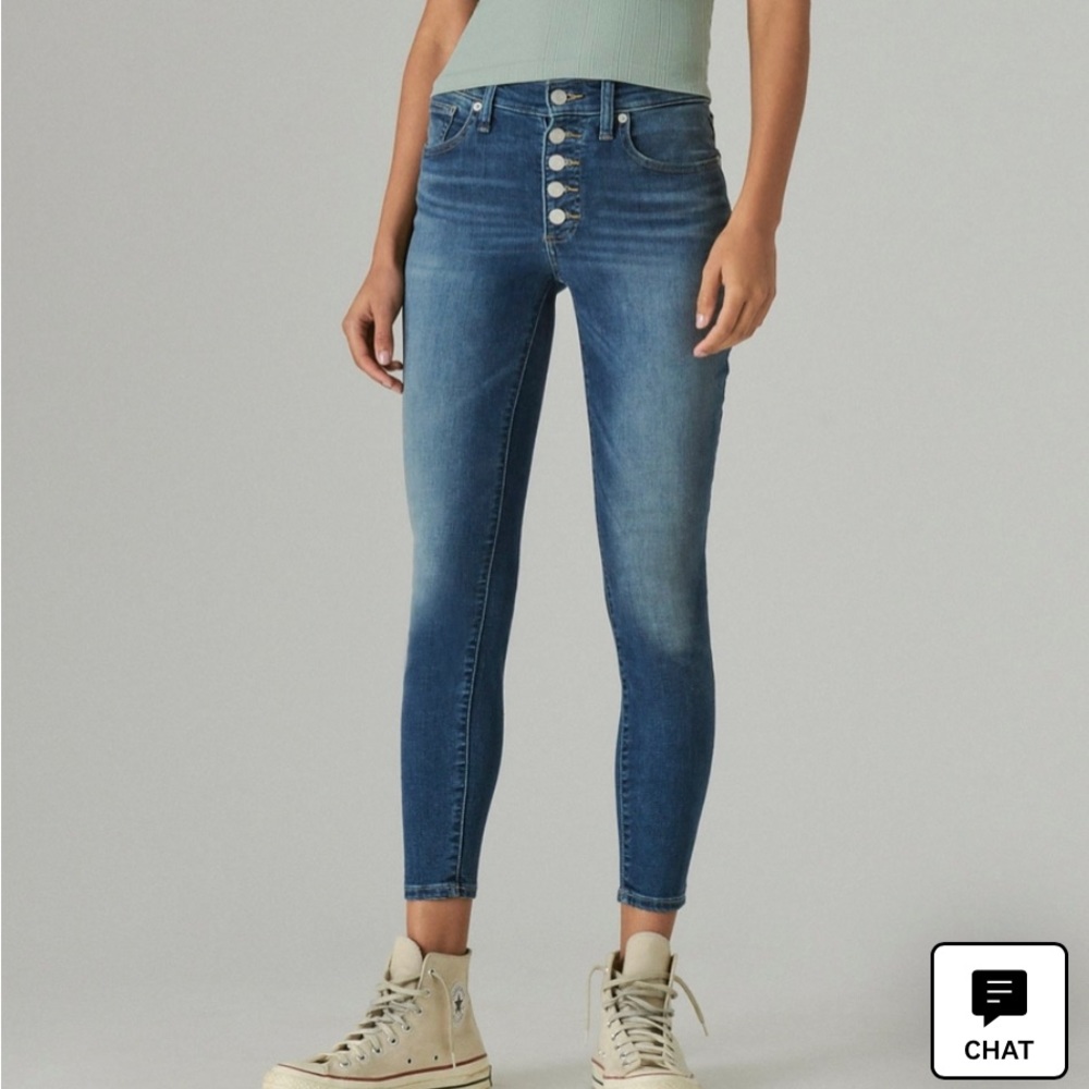 Bridgette Skinny Button fly Jeans Size 6